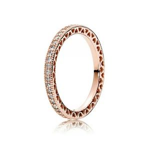 Pandora Rose Gold Size 8 (56), #180963CZ